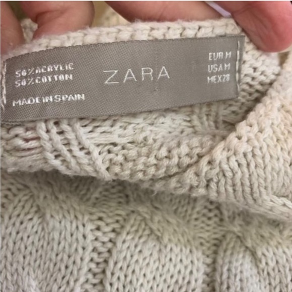 Zara Sweater Sheath Dress MEDIUM Sleeveless 1428 - Picture 6 of 7